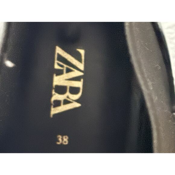 Zara Women's Boots Black EUC Chelsea Ankle Bootie EU Size 38 US 7.5–8 - Picture 7 of 15